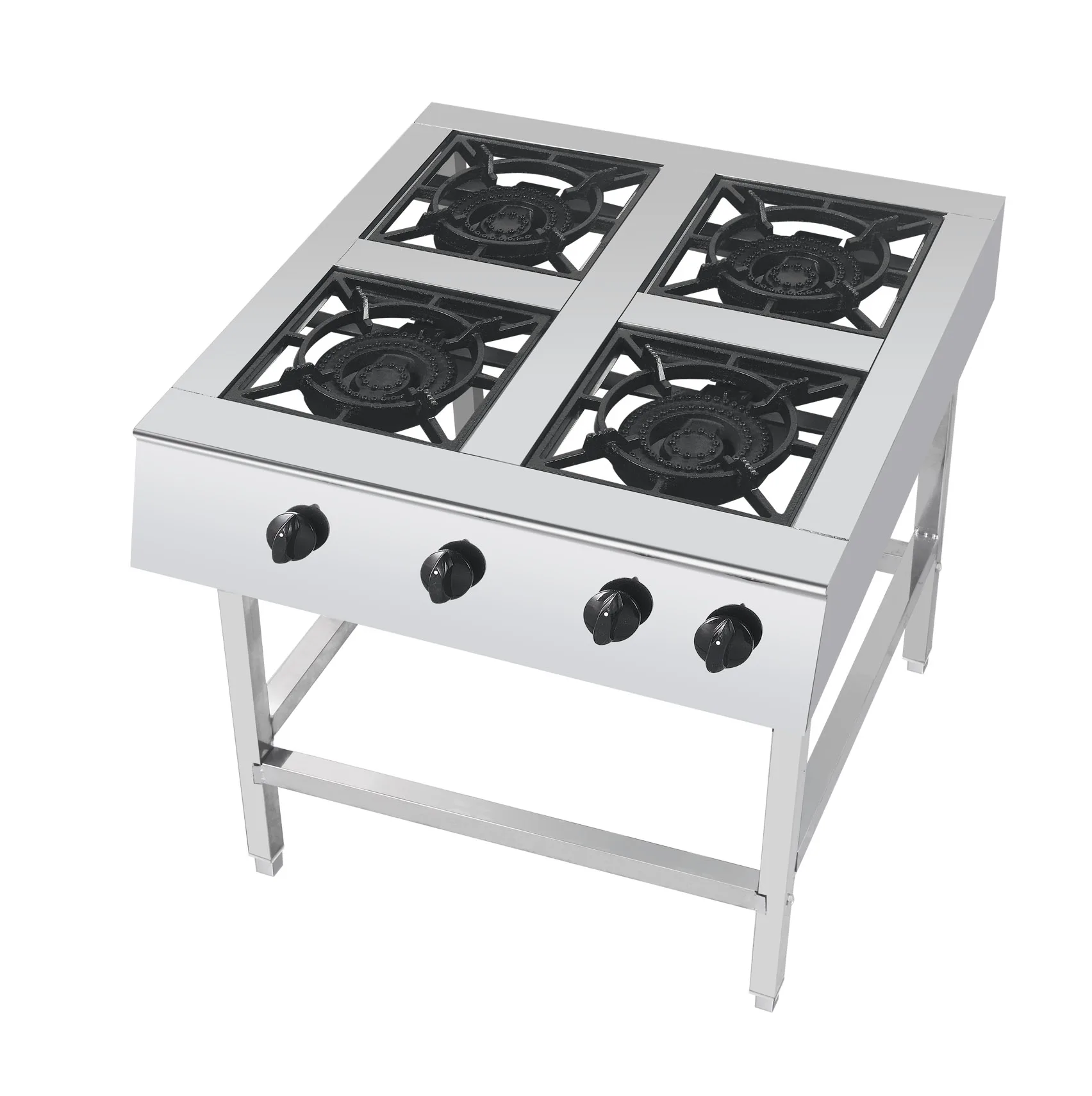 

Multi-Burners Low Pressure Commercial Gas Cooker With Frame Cast Iron Burner