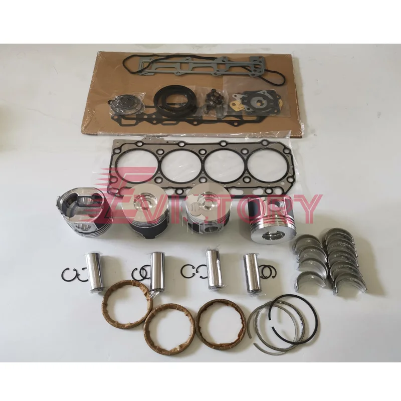 

For YANMAR 4TNV84T overhaul rebuild kit piston ring valve full gasket kit main conrod bearing