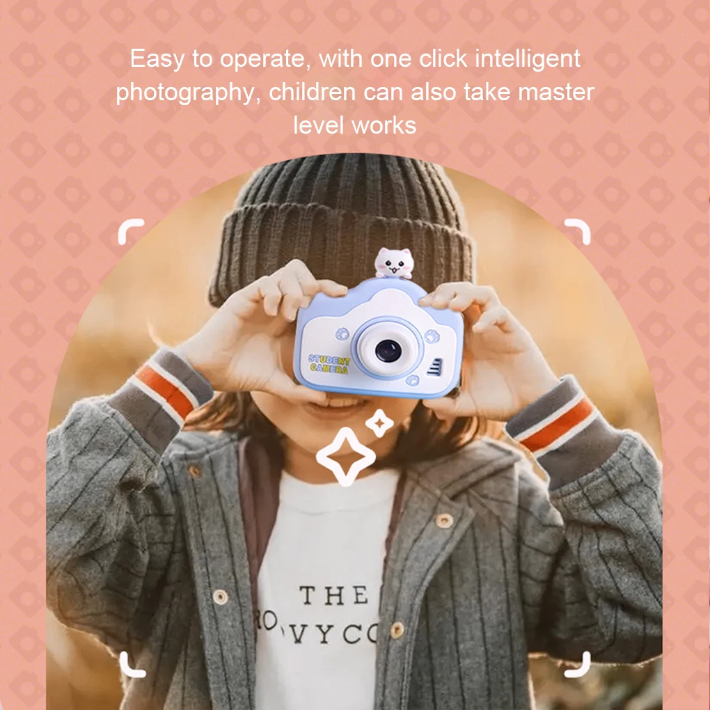 Dubbele camera voor kinderen 2,0 inch scherm Selfie Mini educatief speelgoed Digitale camera 1080P High-definition schermfoto