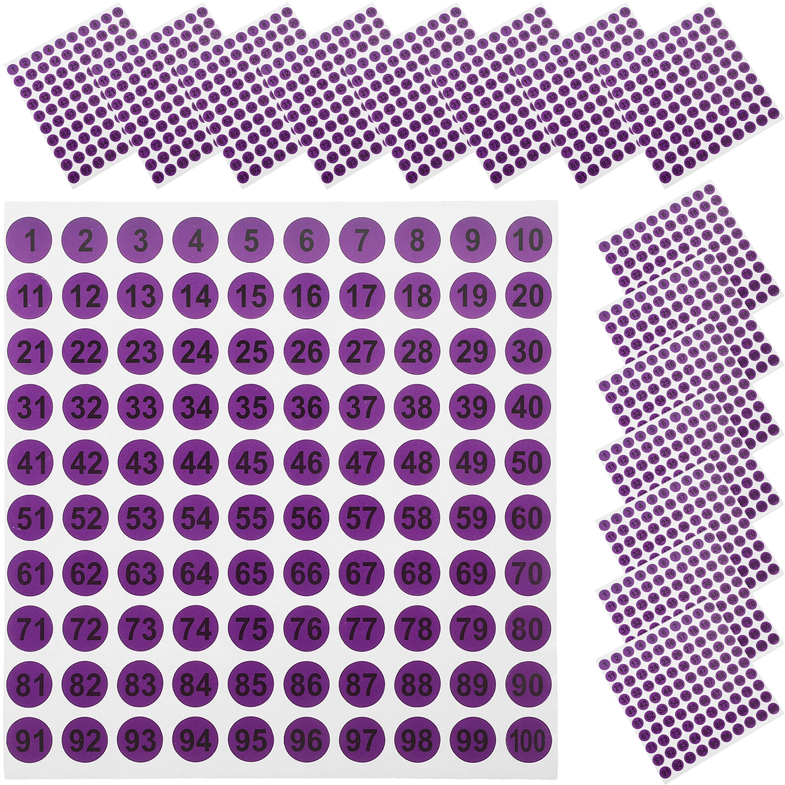 

Numbered Stickers Self-Adhesive Number Labels For Office Home School Storage Organization Classification Folder Label