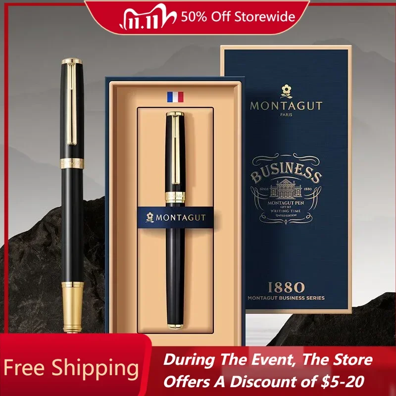 

Перьевая ручка Montagut Courteous Reception Iridium Gold EF/F/Bent 0,38/0,5 мм/1,0 мм, чернильная ручка с наконечником, художественные изогнутые школьные принадлежности для студентов