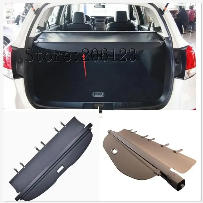 for  Subaru Outback 2008 2009 2010 Car Rear Trunk Security Shield Cargo Cover  High Qualit Black Auto Accessories