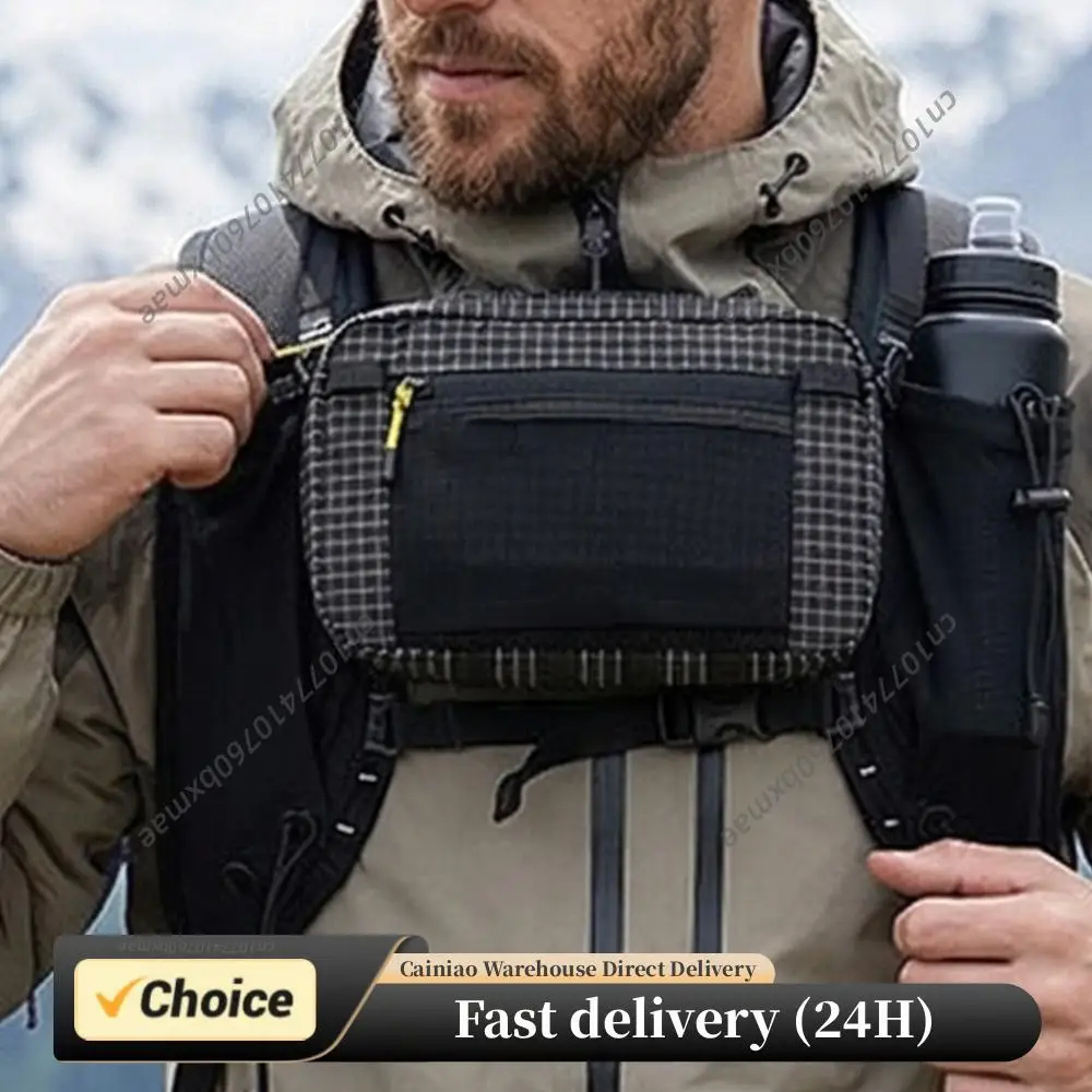 Hiking Hanging Side Pocket Waterproof Multi-Functional Chest Pack Ultralight Multi Pockets Chest Bag for Camping Outdoor Sports