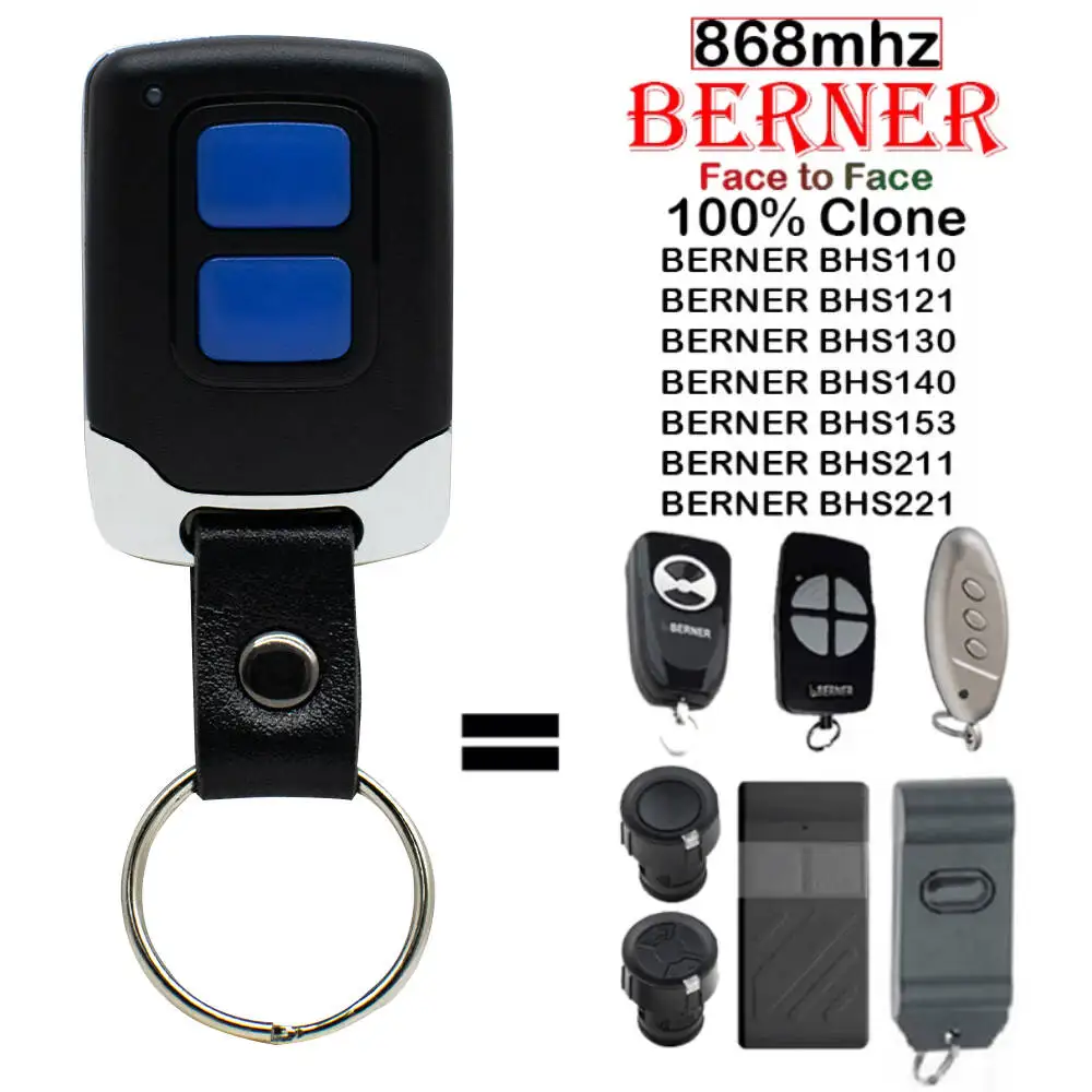 Berner 868 Mhz Remote Control For Berner BHS211 BHS221 BHS110 BHS121 BHS130 BHS140 Garage Door Opener Transmitter