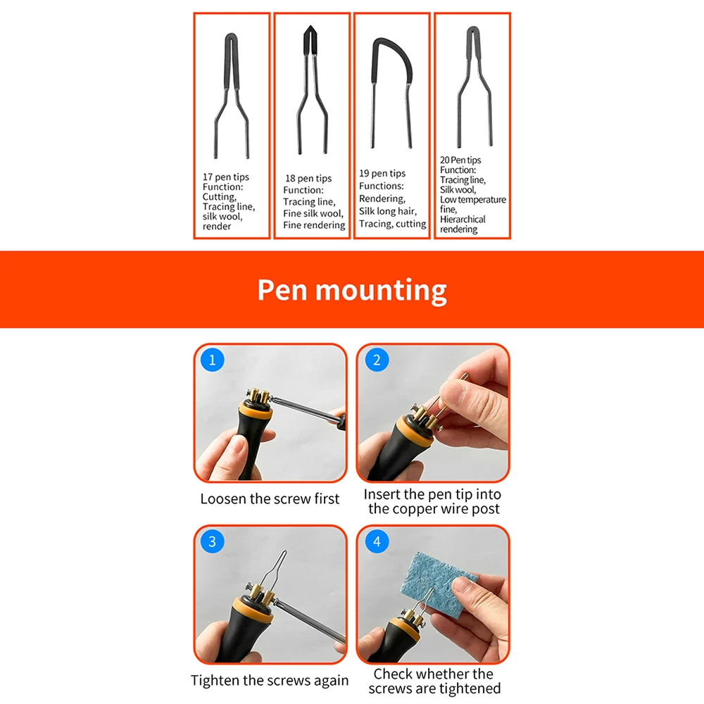 100W Woodburner Wood Burning Tool Kit Adjustable 300-700℃ Woodburning Pyrography Pen Machine Set Electric Soldering Iron