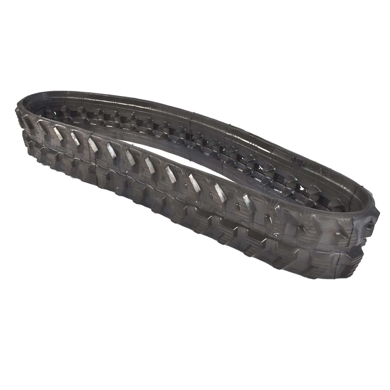 AP02 Rubber Track 380 180x72x36 (1-Track) for Mini Excavator Boxer Kubota Hanix Black