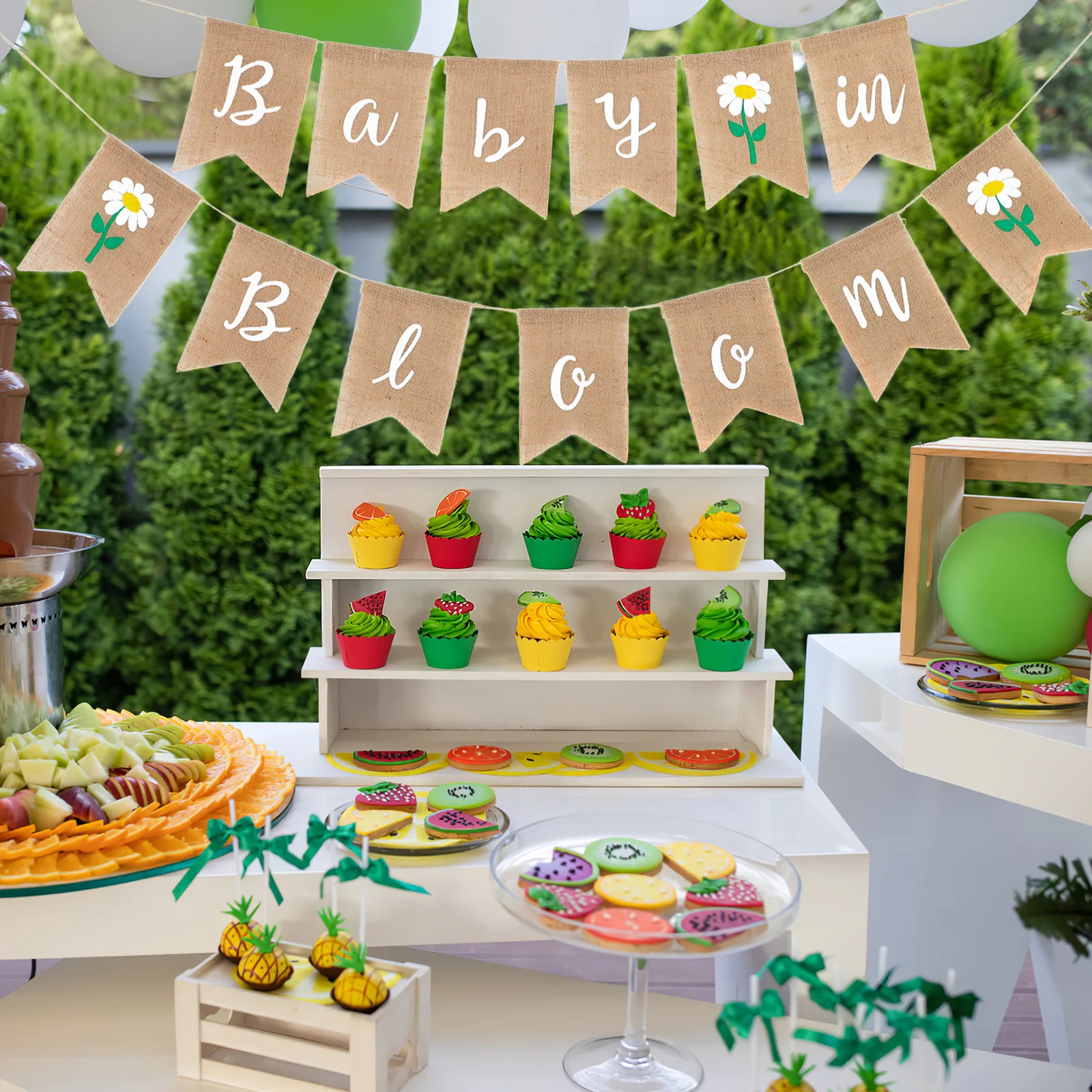 

1pc 1St Birthday Linen Banner Dovetail Bunting Garland Decorative Party Backdrop Banner For Baby Shower Birthday