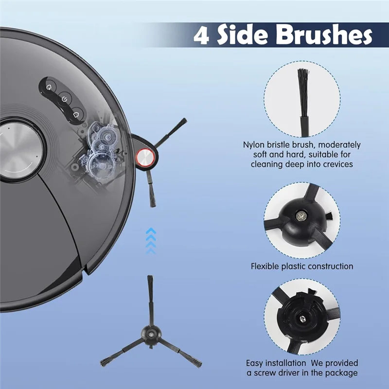 

Shopper's Appliances For Roborock S8 Maxv Ultra Vacuum Cleaner Main Side Brushes HEPA Filters Mops Cloth Dust Bags Accessories