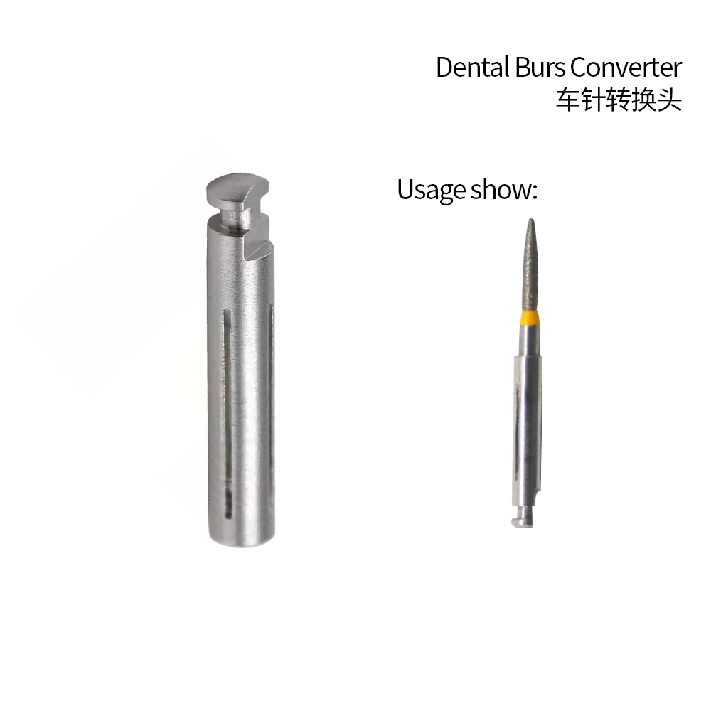

DENHRRS Store 5pcs Dental Burs Adapter Convertor 1.6mm FG-RA Burs Adaptor Rotary Polishing Shank Stainless Steel High Speed