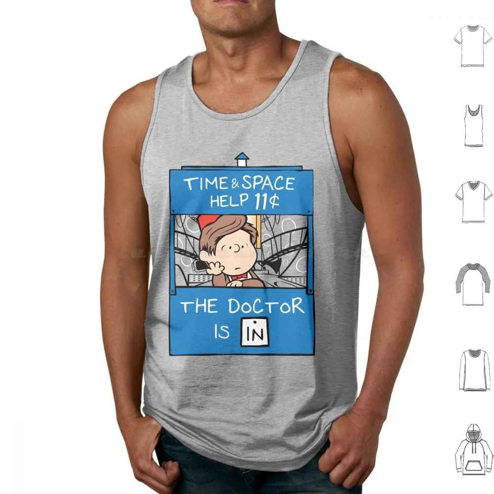 The 11Th Is In Tank Tops Print Cotton Parody Who Matt Smith Whovian Space The Eleventh Geek 10Th 11Th David Tennant Nerd