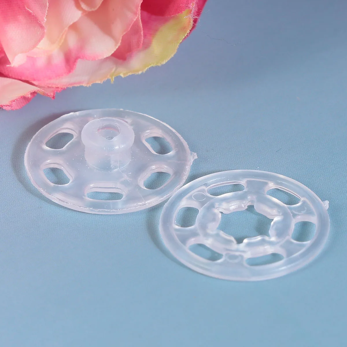 

1000Pcs Transparent Plastic Buttons 20Mm Round Sewing Fasteners for Clothing Repair Craft Projects DIY Garment Accessories