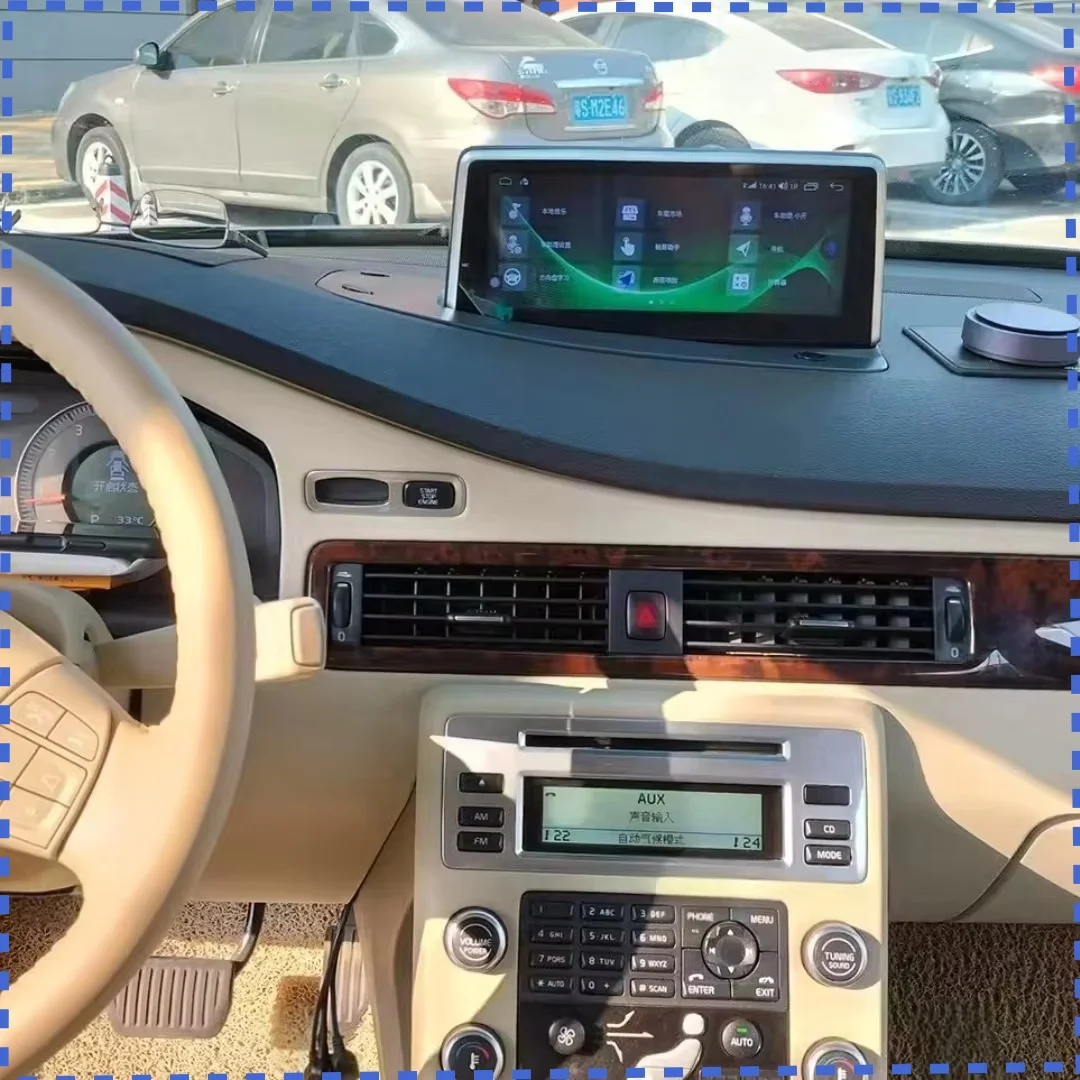 Android 13 Car Multimedia Video Player For Volvo S80 S80L V70 2006 - 2010 Right Hand Driving GPS Navigation DSP CarPlay Stereo