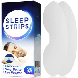 90/180pcs Anti Snoring Sleep Strips Disposable Gentle Mouth Tape for Better Nose Breathing Reduce Mouth Dryness Sore Throat