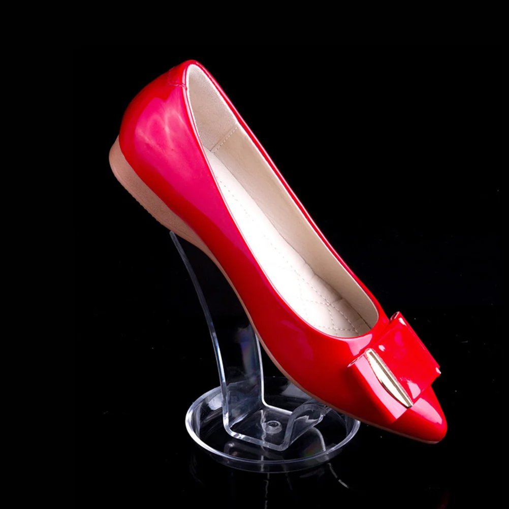 Supporto per ripiani per espositori per scarpiera da 4 pezzi per supporti per negozi in PVC Rialzi per ripiani