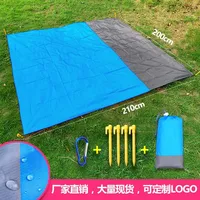 Portable Folding Lightweight Outdoor Picnic Mat, 2x2.1m Waterproof Pocket Sand Beach Mat, Camping Mat Mattress