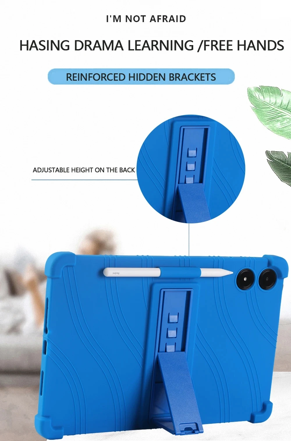 New Tablet case For Xiaomi Redmi Pad Pro 12.1 2024 For Redmi Pad Pro 12.1 inch  Kids Silicone Stand Cover