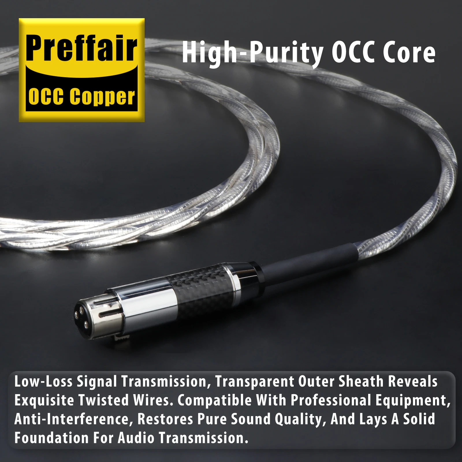 Preffair 110Ohm Hifi オーディオ XLR バランスオーディオケーブル同軸デジタル AES/EBU 相互接続ケーブルアンプフィーバーオーディオ信号ライン