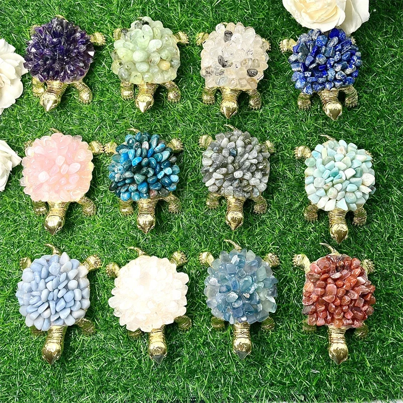 

# Hot Sales New Arrival High Quality Healing Stone Gravel Tortoise Crystal Decoration For Meditation