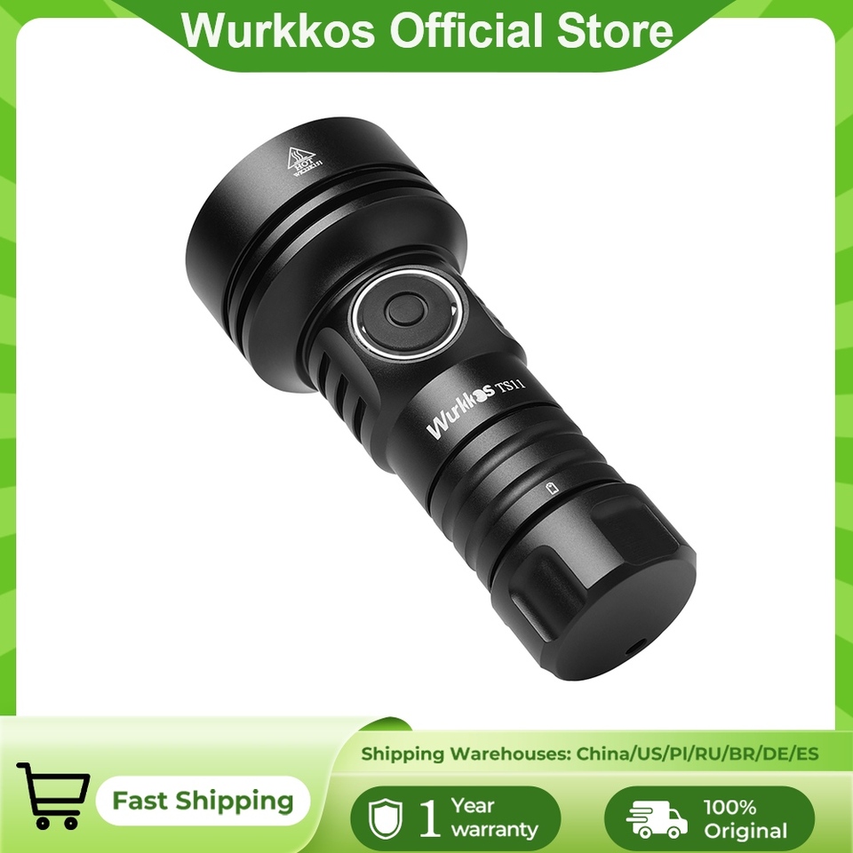  Wurkkos TS11 Mini 18350 Flashlight USB C Rechargeable EDC SFT40 Torch Powerful 2000LM RGB Auxiliary IP68 Waterproof Anduril 2.0 