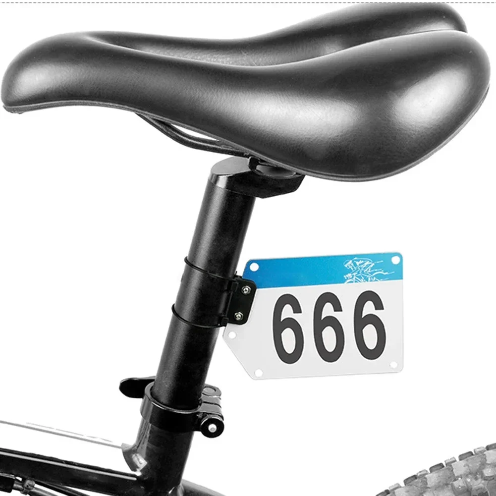 

1pc Cycling Accessories Bicycle Race Number Plate Lightweight Sturdy PVC For Racing And Other High-intensity Activities