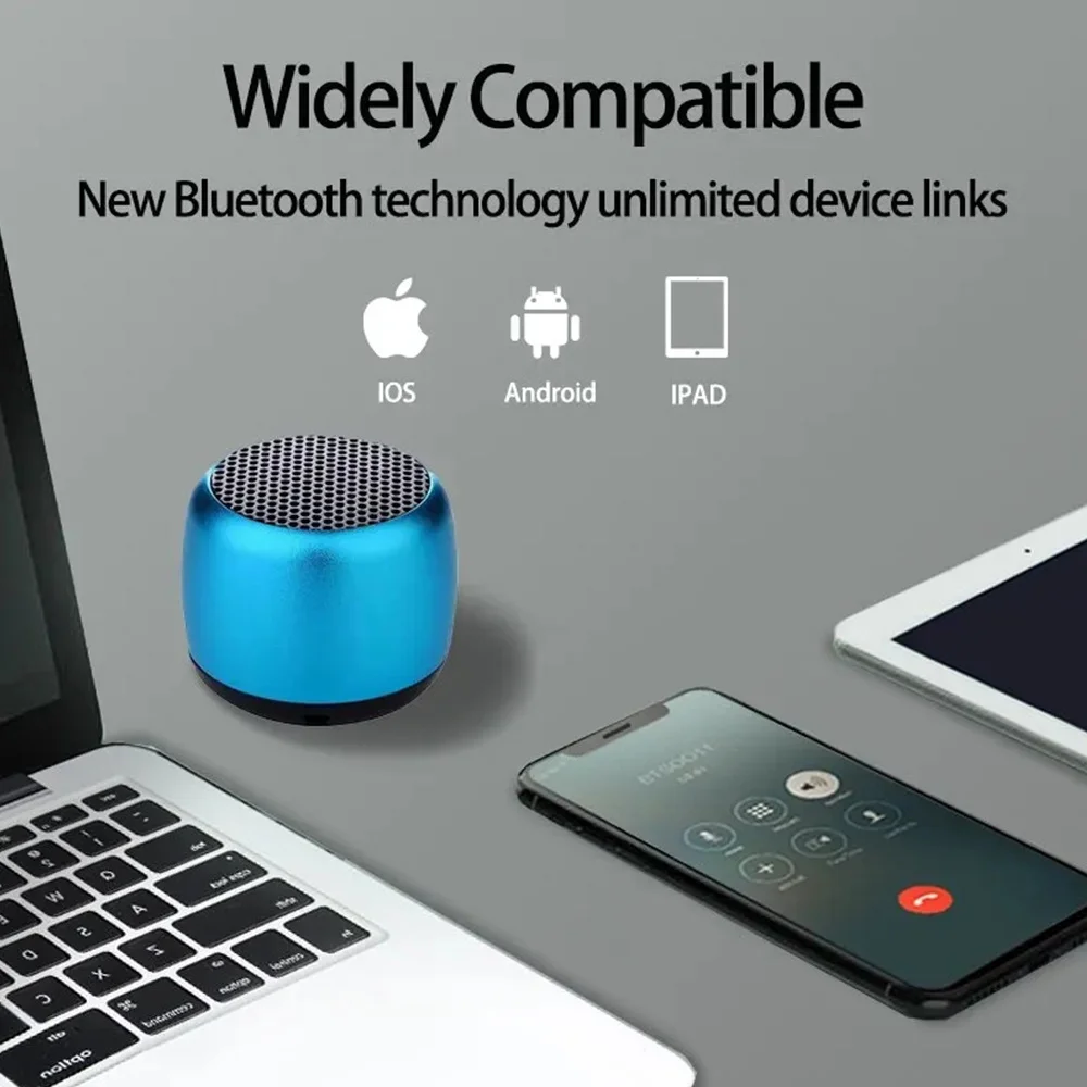 Wireless5.0 Portable Bluetooth Speaker Music Stereo Surround Mini USB Outdoor Subwoofer Speaker Audio Player Speaker Microphone