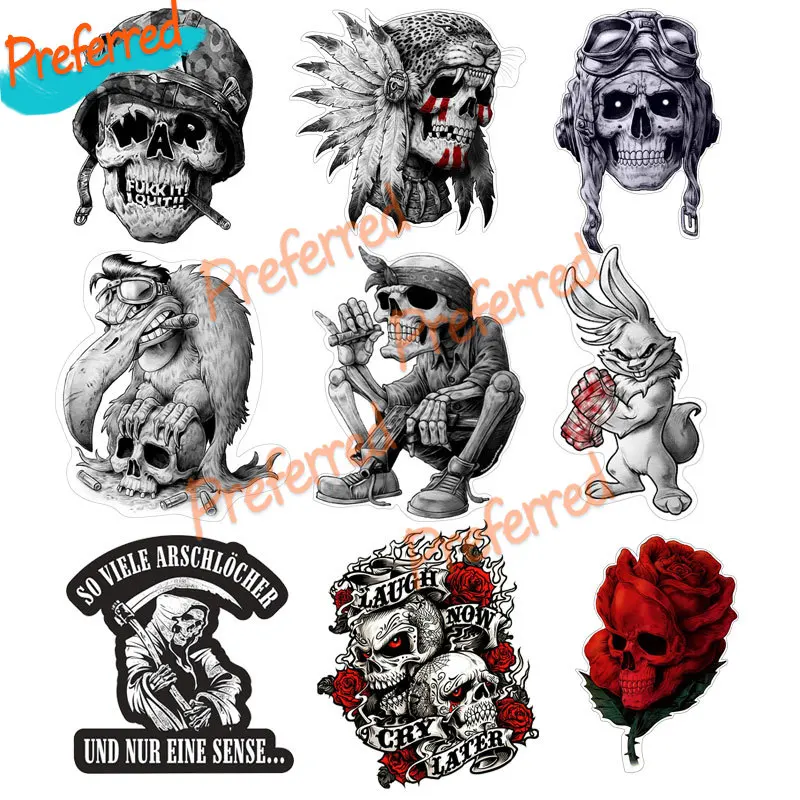 

High Quality Car Sticker Gangster, Hip Hop Sticker, Rap Music, Skeleton, Skull, Rapper, Cool Bandana Cigar, Skull Decal