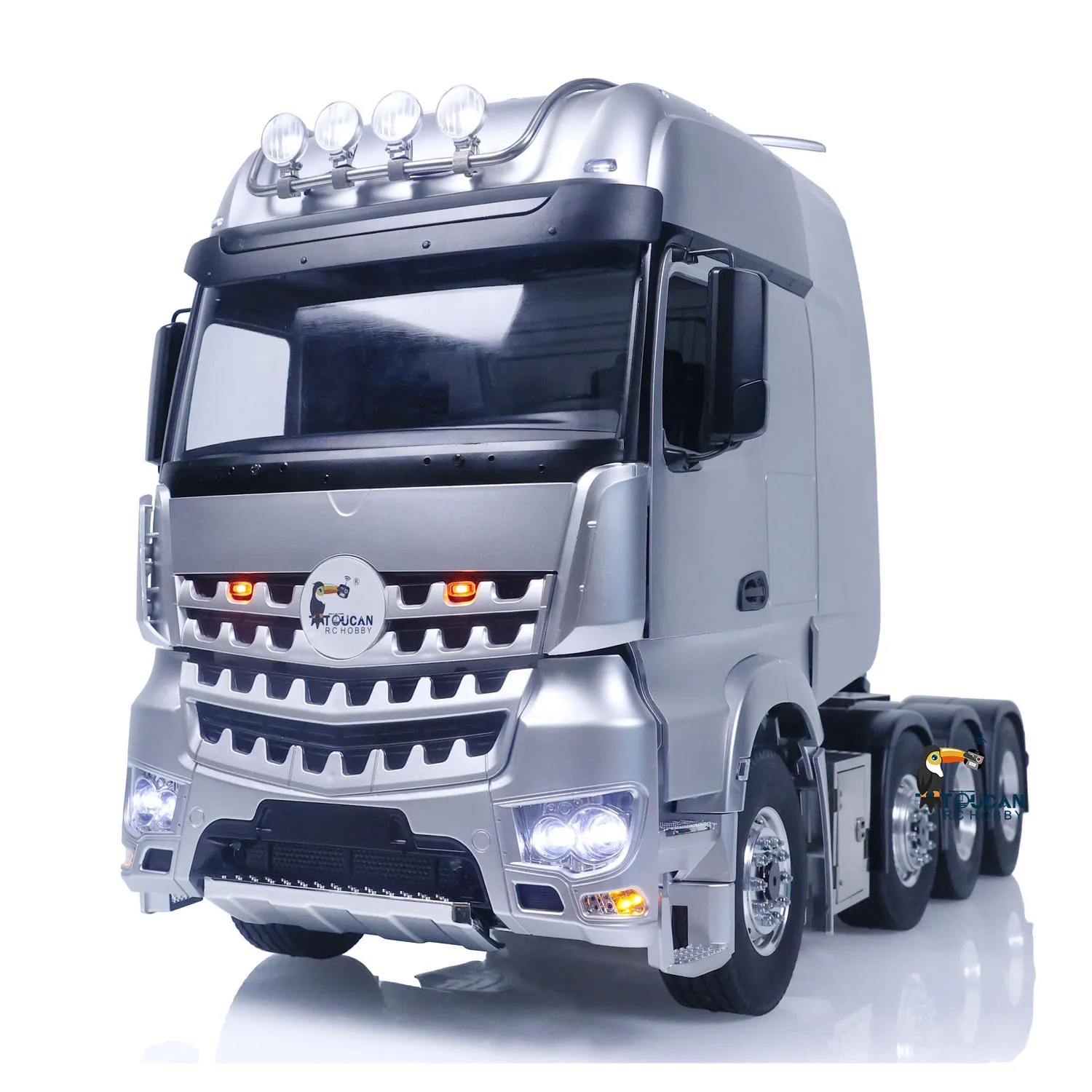 

LESU RC Tractor Truck RTR 8x8 Metal Chassis 1/14 High-quality DIY Remote Control Car Model Equipment Rack Light Sound TOUCAN