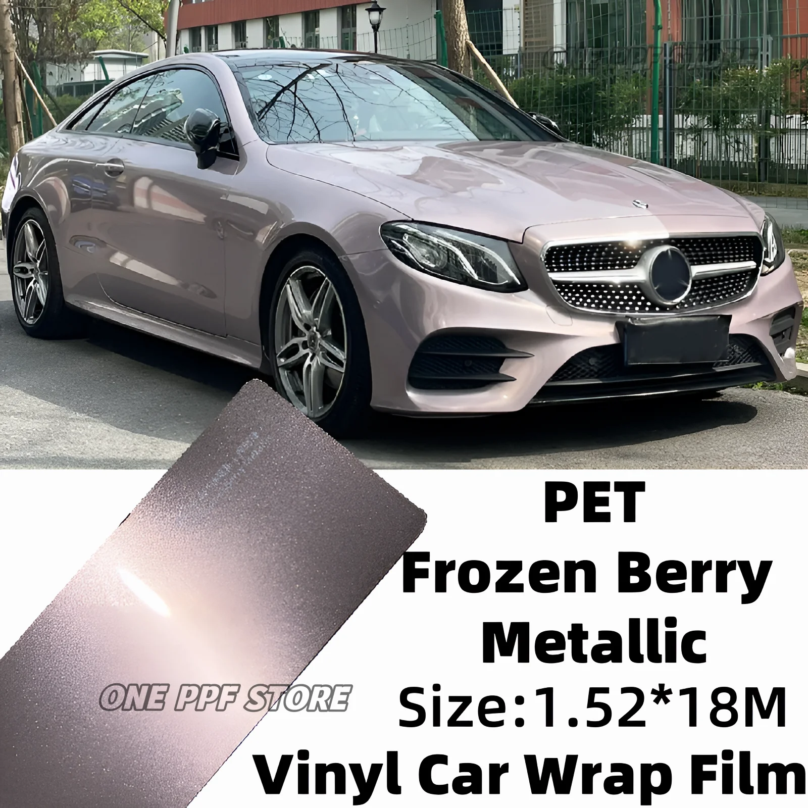 

Frozen Berry Metallic Hot Sale Air Bubble Free Car Body Sticker Super Glossy Ice Berry Pink Vinyl Car Wrapping Film Vinyl Roll