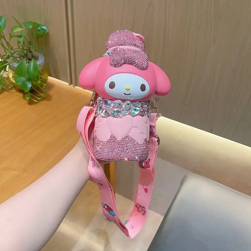 tasse-sanrio-en-cristal-et-diamant-my-melody-jolie-tasse-de-dessin-anime-avec-paille-jolie-tasse-d'eau-portable-pour-filles-et-enfants