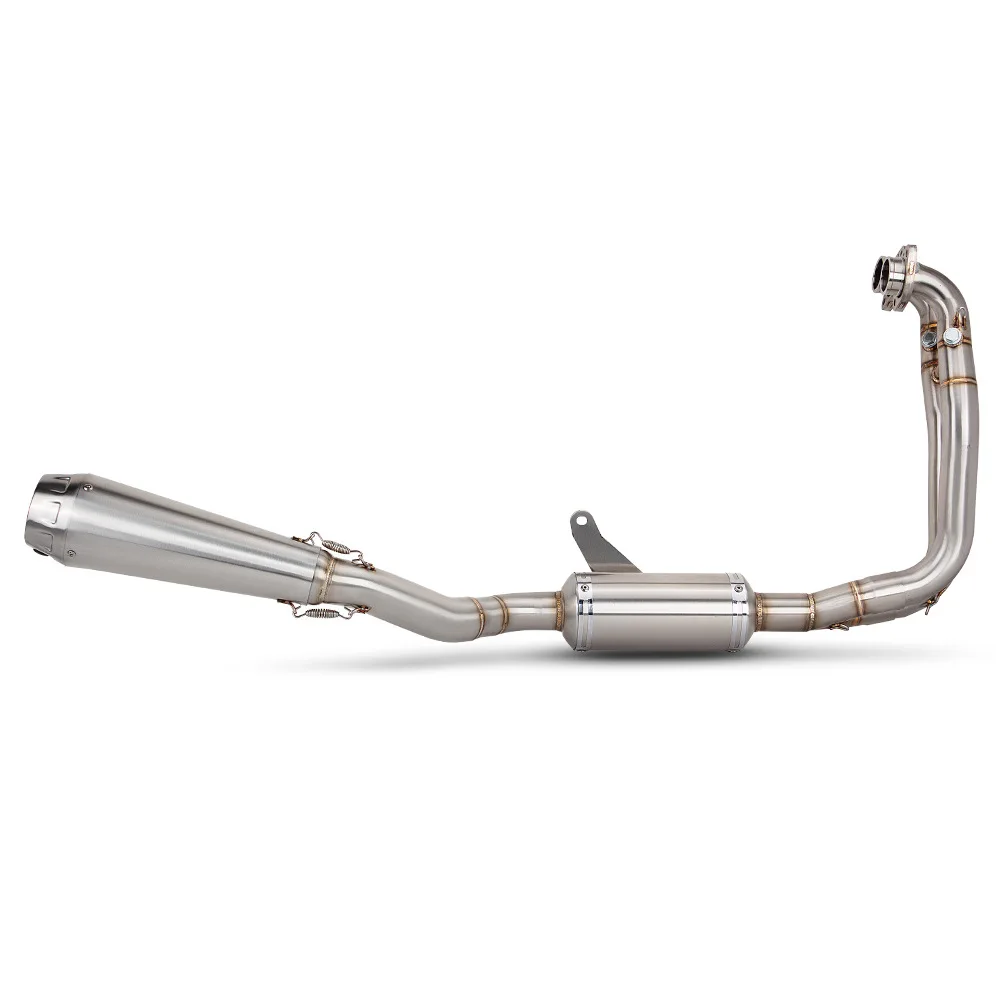 Für Aprilia RS660 (2021-2024) Motorrad-Auspuff-Modifikations-Kit - Vorderes Verbindungsrohr + ARROW Baseball-Schalldämpfer mit Gegendruck – Detail 6