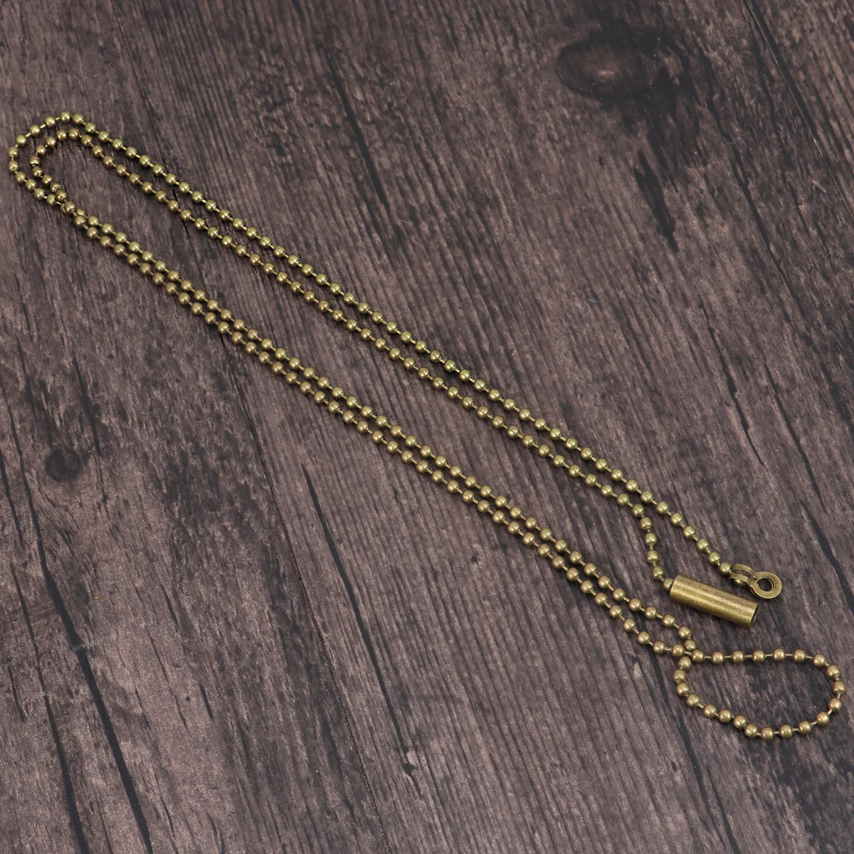 2pcs Beaded Pull Chain Bronze For Wall Lamp Ceiling Fan Light Fixture Replacement Parts Chain Extender Connector Included