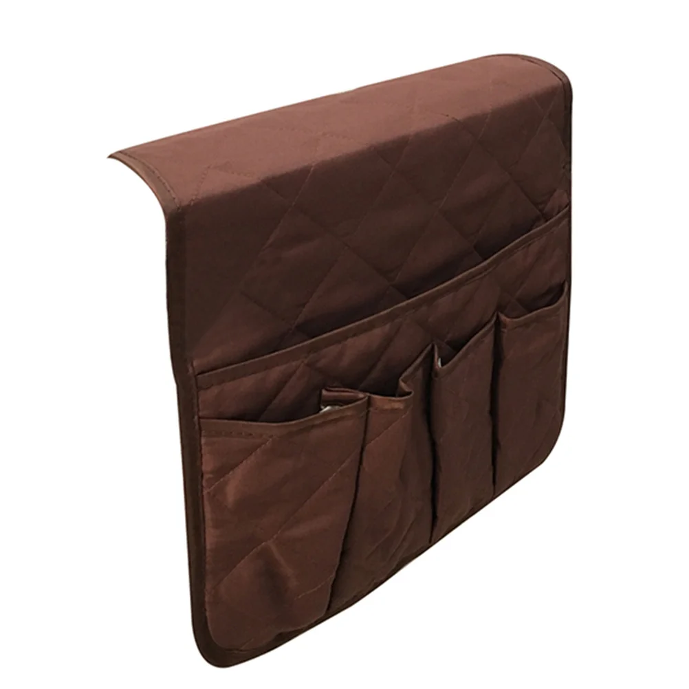 

Waterproof Dustproof Storage Bag for Sofa Armrest with Large and Small Pockets Organizer for Remote Magazine Snacks Cellphone