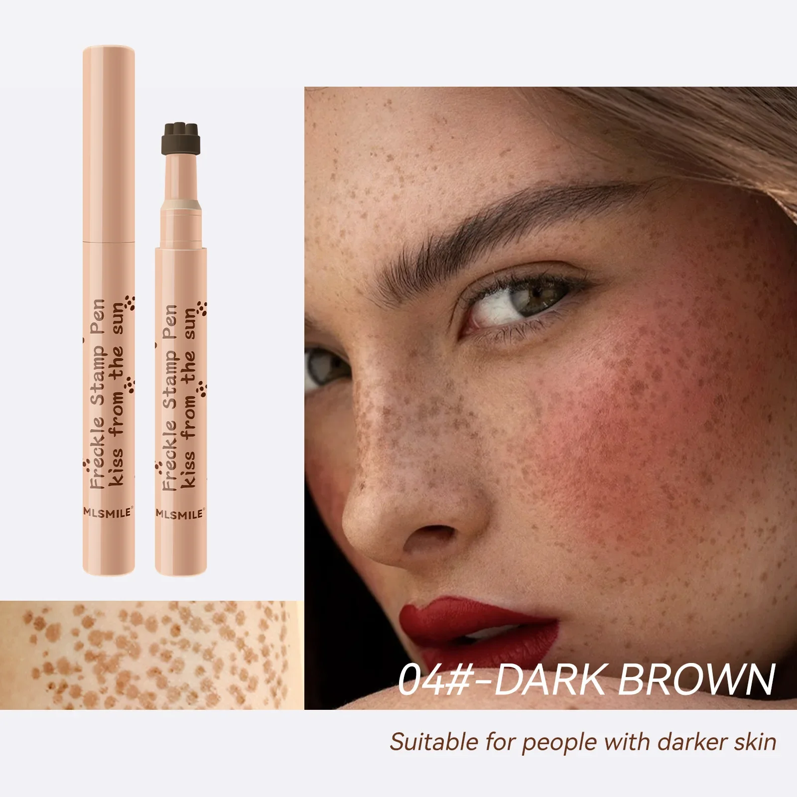 Brown Lifelike Fake Freckle Pen Natural Dot Spot Pen Waterproof Long Lasting Stamp Freckle Pencil Face Concealer Makeup Cosmetic