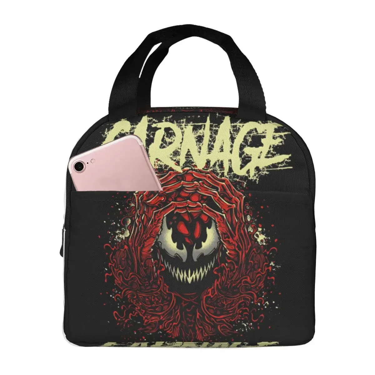 Tote Female Marvel Venom The Last Dance Picnic Storage New Arrival Carnage Children's School Insulation Rice Bag