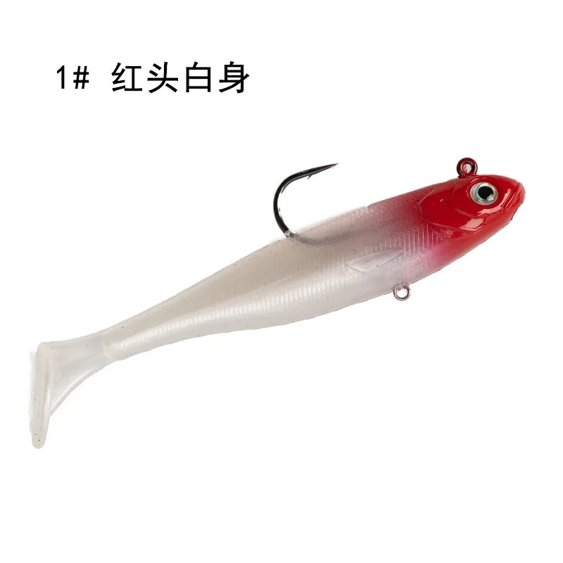 PVC material T-tail new wrapped lead fish 11.5cm27g Luya bait soft bait fish Soft T-Tail Fishing Lure Artificial Bait Wobbler