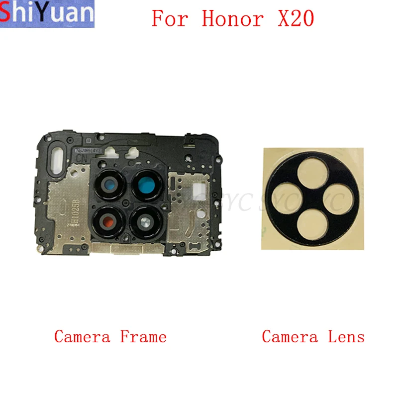 Back Rear Camera Lens Glass For Huawei Honor X20 Camera Glass Lens Replacement Repair Parts