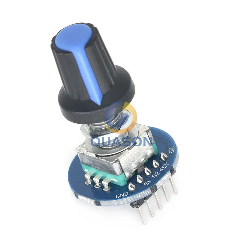 Rotary Encoder Module 5V Brick Sensor Development Round Audio Rotating Potentiometer Knob Cap forArduino