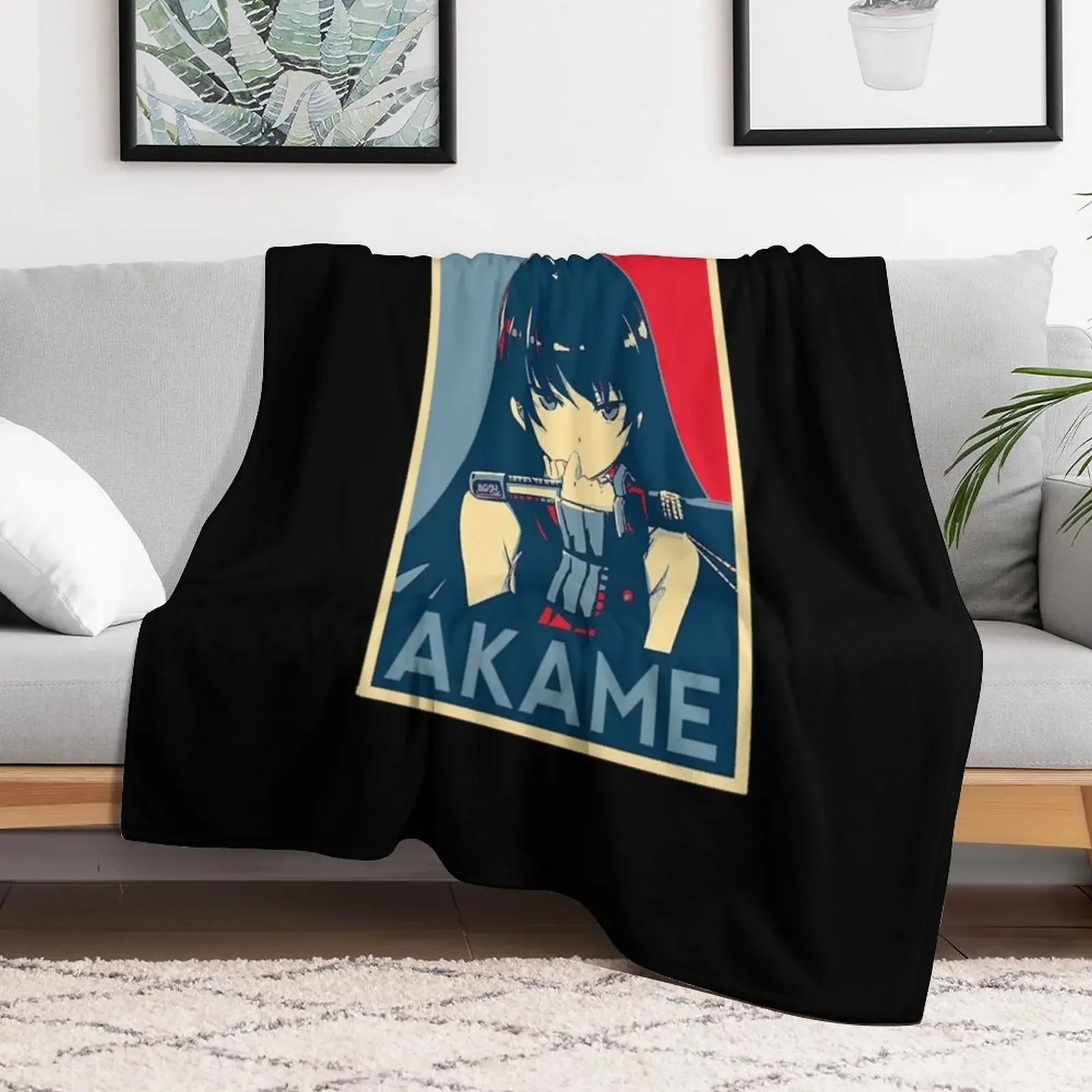 Akame ga Kill - Akame waifu! رمي بطانية الفراش الصيفية أزياء الأرائك البطانيات الأشعث السياحية