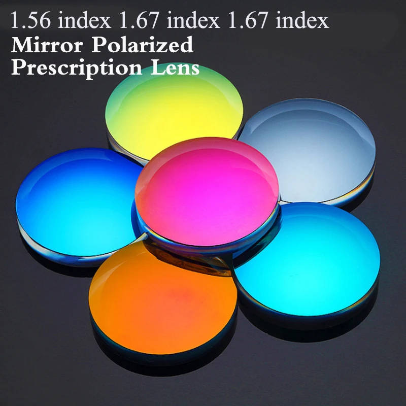 

1.56 1.61 1.67 Aspheric Optical Prescription Lenses Myopia Presbyopia UV400 Mirror Polarized Sunglasses Lens