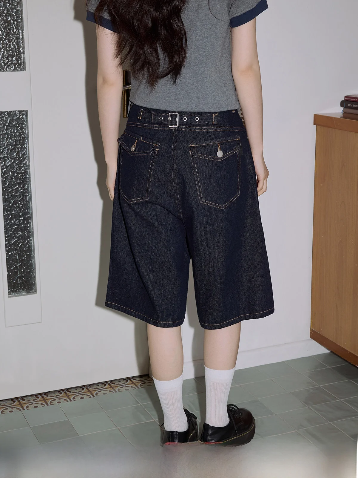 

Джинсы женские Deep Blue с высокой талией, прямые, на пяти пуговицах, свободные, широкие, в стиле ретро, летняя новинка