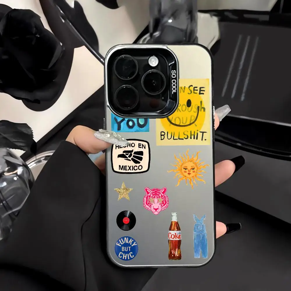 

Simple Style Pattern Mobile Phone Case Shockproof and Anti Slip Frosted Suitable for iPhone 16 15 14 13 12 11 Pro Max Plus Mini