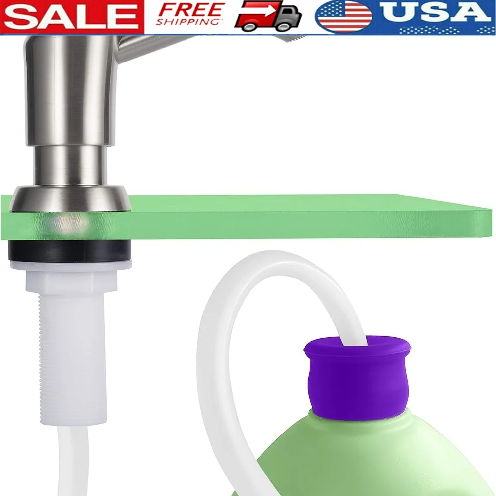 

Комплект встроенного дозатора мыла на столешнице с удлиненной трубкой, защита от протечек, простая установка, кухонная мойка, многофункциональная бутылка