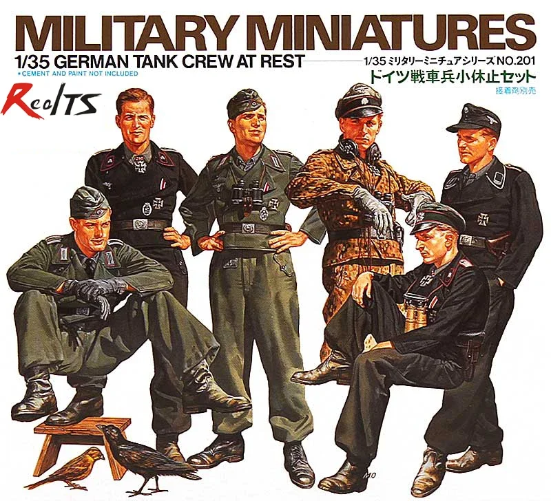 Tamiya 1/35 35201 German Tank Crew at Rest Plastic Model Kit