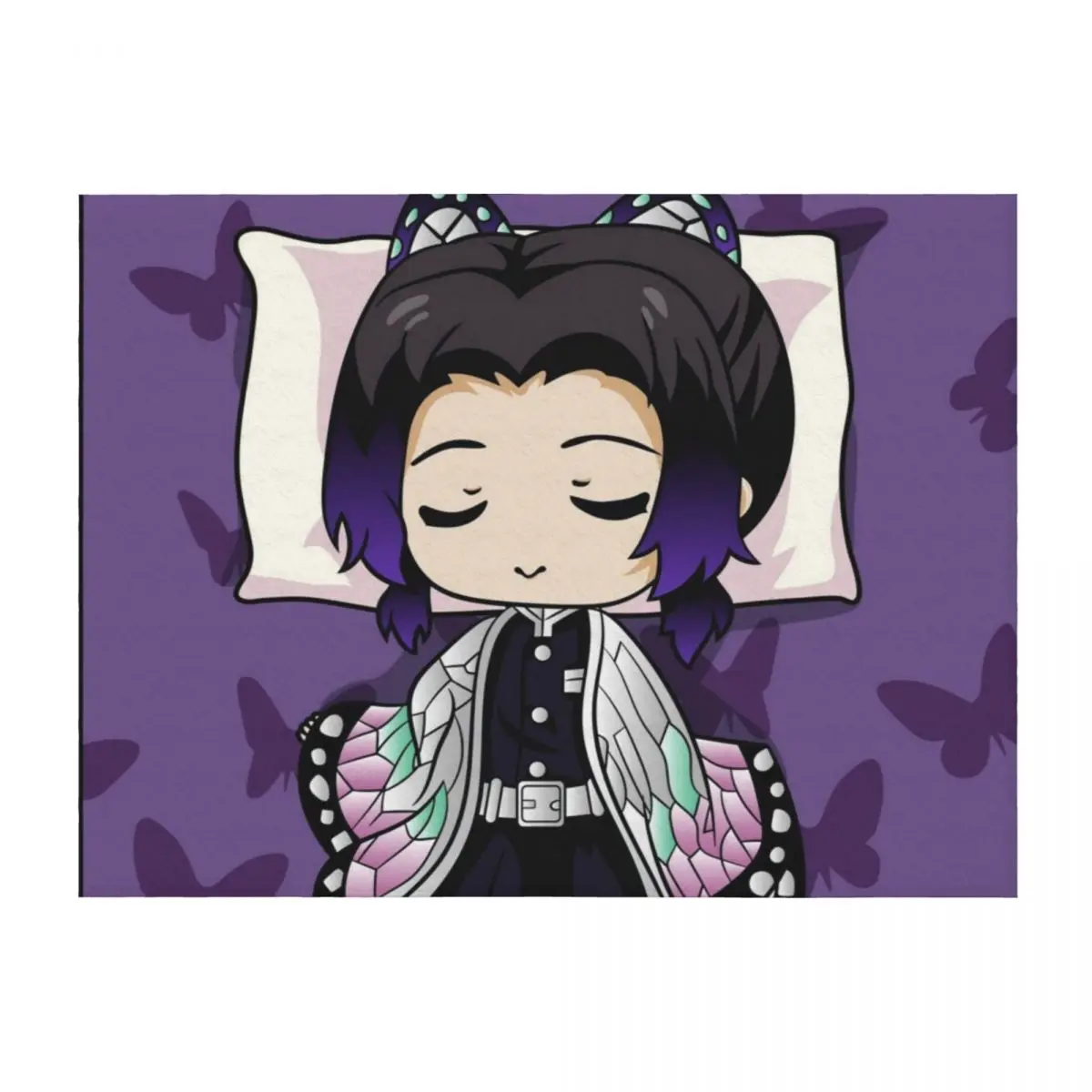

Shinobu Kocho Kimetsu no Yaiba Throw Blanket Heavy Moving Warm Bed covers Blankets