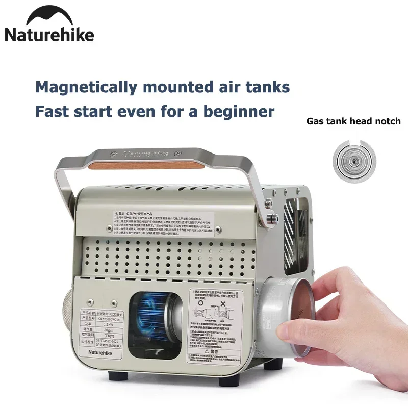 Imagem -04 - Naturehike-mini Cassette Aquecimento Fogão Fogão de Acampamento Portátil ao ar Livre Multi-função Aquecimento Fogão 1.2 kw Potência Cozinha Caminhadas Fogão a Gás Portátil