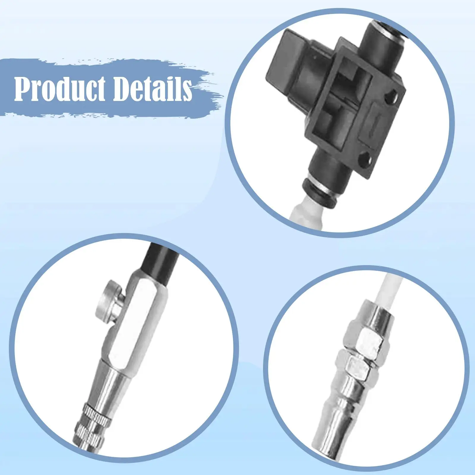 Vacuum Pump Kit Pneumatic Suction Pen Manual Control Secure Grip Quick Release for Lab Bench Tasks