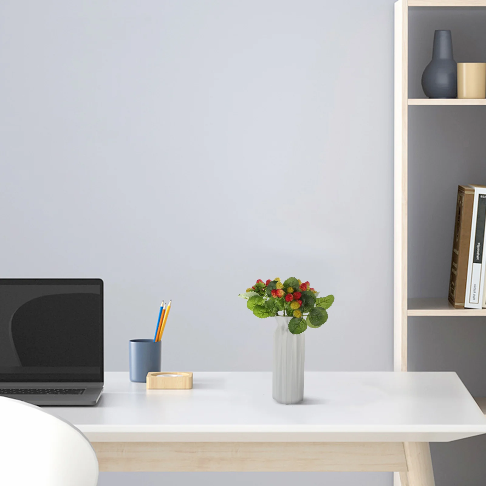 

4Pcs Simulation Waxberry Fruits Decorative Plastic Ornament Home Party Table Photo Props Artificial Waxberry Display