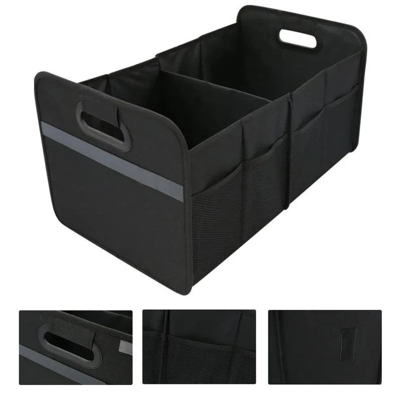 

Oxford Cloth Car Trunk Organizer Box Foldable Car Trunk Storage Box Universal Fit Trunk Accessories Car Boot Storage Organizer