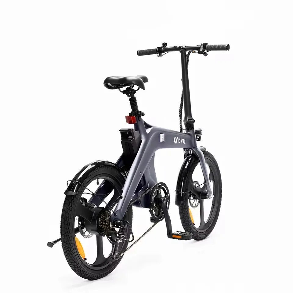 Bicicletta Elettrica Pieghevole 250W 36V/10AH DYU T1 Design Compatto Conforme agli Standard UE Velocità Massima 25KM/H Autonomia 60KM per il Pendolarismo Quotidiano