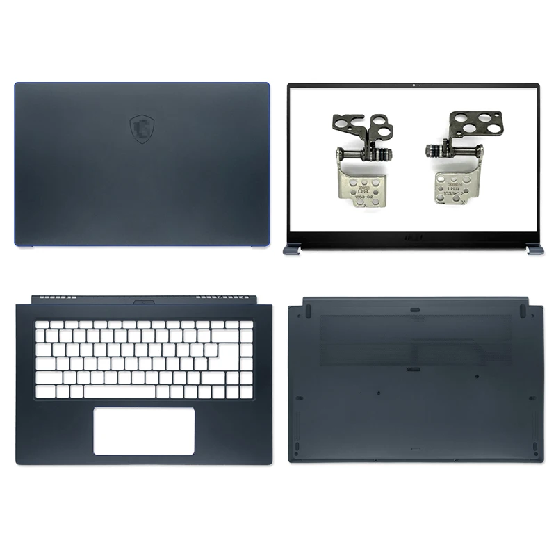 New For MSI PS63 MS-16S1 PS63 Mondern 8RD 8SC 8M 8RDS 8MO 8RC Laptop LCD Back Cover/Front Bezel/Hinges/Palmrest/Bottom Case Blue